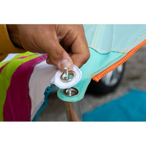 Sonnensegel BENT TC Zip-Canvas sand 250x250 cm