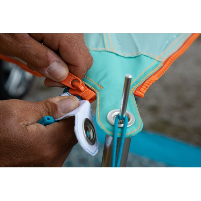 Sonnensegel BENT TC Zip-Canvas sand 250x250 cm