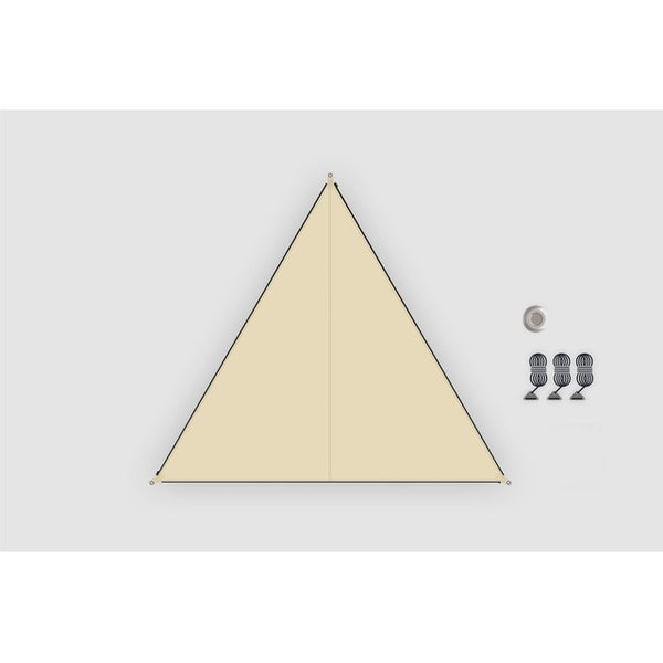 Sonnensegel BENT TC Zip-Canvas sand 250x250 cm - 5