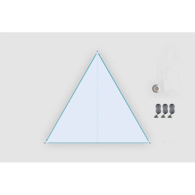 Sonnensegel BENT Zip-Canvas in Weiß