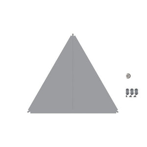 Sonnensegel TC Zip-Protect verbindbar dreieckig grau - 2