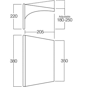 Sonnensegel Vango Air Beam 3,5 m – Grau - 3