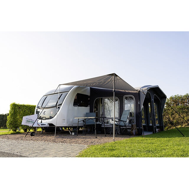 Sonnensegel Vango grau für Caravanvorzelt