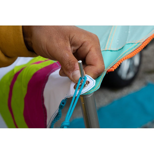 Sonnensegel Zebra Druck – BENT 250x250 cm - 3