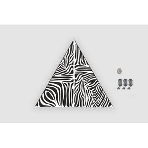 Sonnensegel Zebra Druck – BENT 250x250 cm - 6