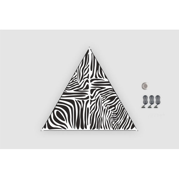 Sonnensegel Zebra Druck – BENT 250x250 cm - 6