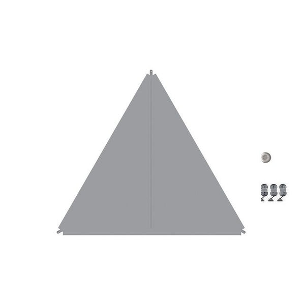 Sonnensegel Zip-Protect Canvas (verbindbar) - grau - 2