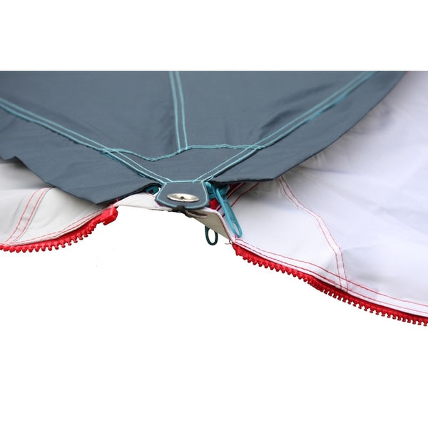 Sonnensegel Zip-Protect Canvas (verbindbar) - grau - 7