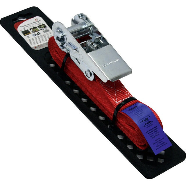 Spann- und Verzurrgurt 2,5 x 500 cm, rot