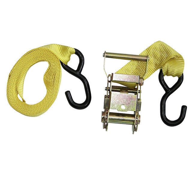 Spanngurt mit Ratsche 200 cm gelb 800 kg