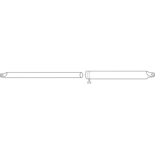Spannstab Aluminium 25mm, 110-200 cm – robust & leicht - 3