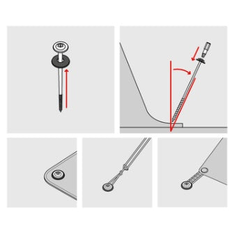 SPAX Zeltschrauben-Set – Tellerkopf 8x220 & 6x160