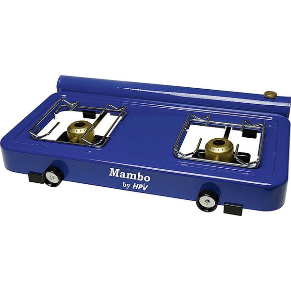 Spirituskocher Mambo zweiflammig blau 500x95x320