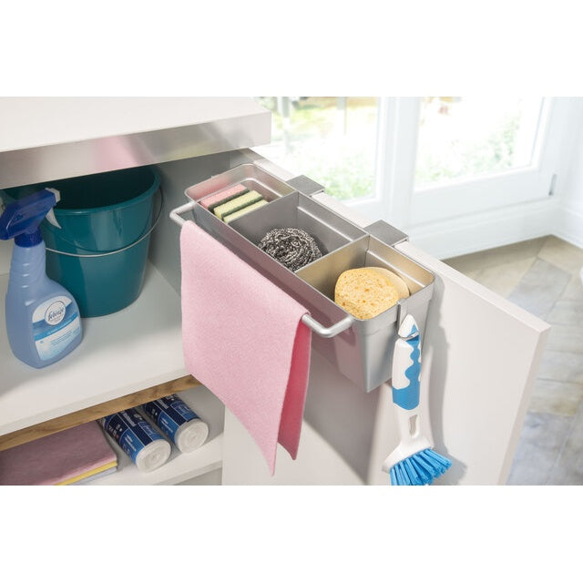 Spülorganizer Silber – Hänge-Organizer 30x13 cm