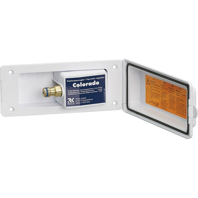 Stadtwasserregler Colorado Grau RAL 7000 - 23cm