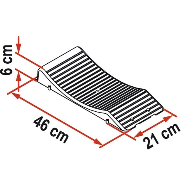 Standplatte Fiamma Wheel Saver grau – 2 Stück
