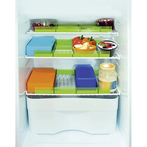 Stauleisten Kühlschrank steingrau limonengrün 8-tlg. - 3