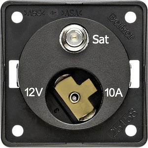 Steckdose 12 V + SAT anthrazit - Berker