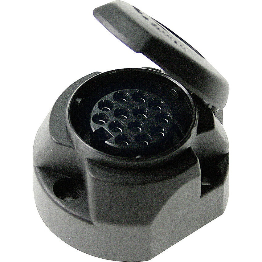 Steckdose 13-polig für Anhänger mit Abschaltautomatik