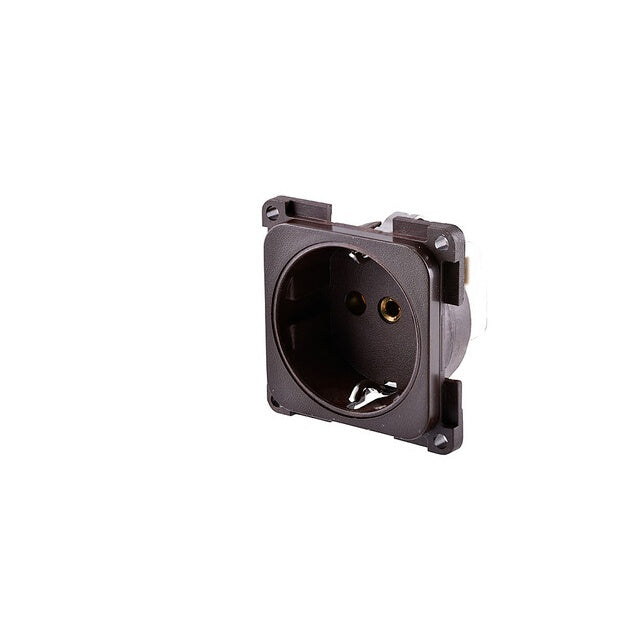 Steckdoseneinsatz Schuko braun 10/16A 250V