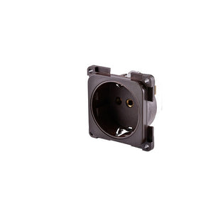 Steckdoseneinsatz Schuko braun 10/16A 250V - 2