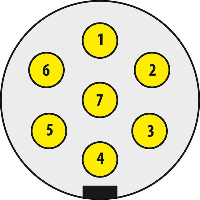 Stecker 7-polig für optimale Verbindung