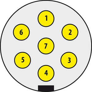 Stecker 7-polig für optimale Verbindung
