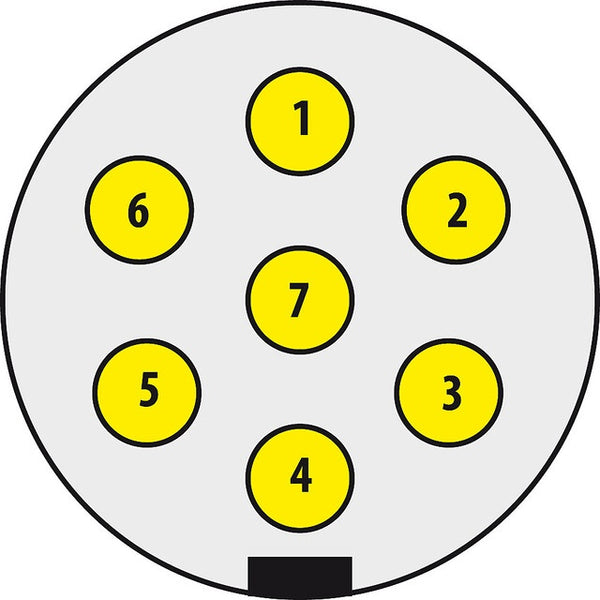 Stecker 7-polig für optimale Verbindung