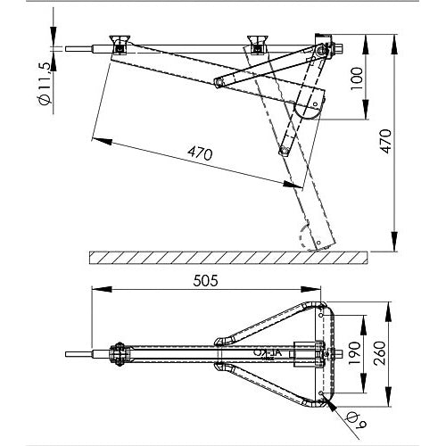 Steckstütze Al-Ko 800 kg - Kurz & Kompakt - 2