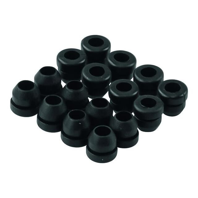 Stopfen Halter Schwarz - 16 Stück D=4,7 mm