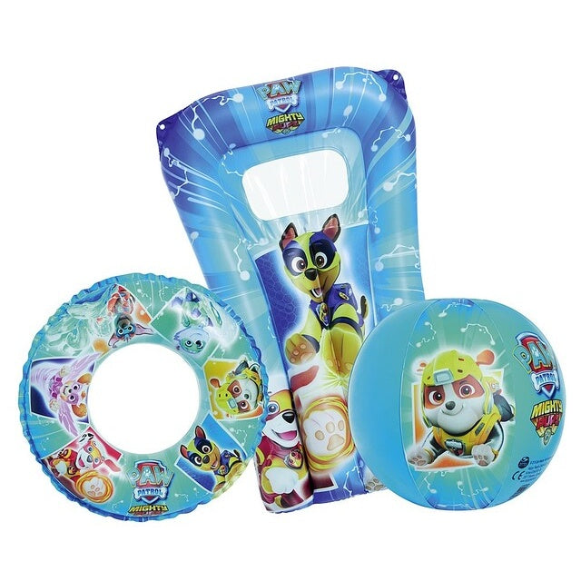Strand Set Paw Patrol: Wasserball, Schwimmring, Matratze