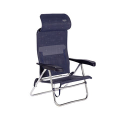Strandstuhl CRESPO blau - 7-fach verstellbar