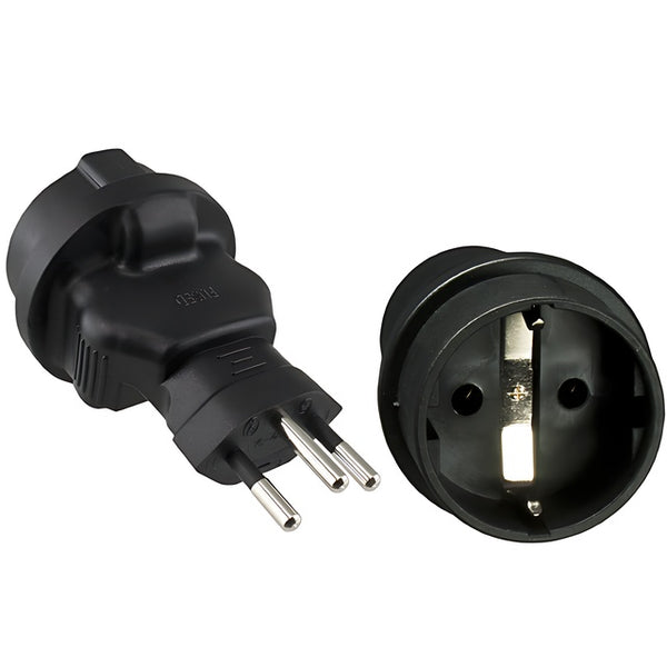 Stromadapter Schweiz DINIC CEE 7/3 auf CHE Typ J - 2