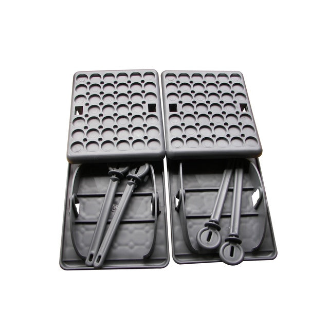 Stützplatten Jumbo Foot für Kurbelstützen – 4 Stück