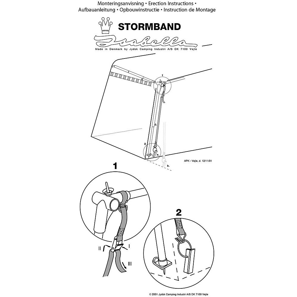 Sturmsicherung Isabella - Zeltbefestigung grau