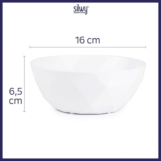 Super-Magnet-Bowl 2er-Set weiß – silwy
