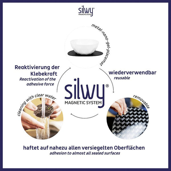 Super-Magnet-Bowl 2er-Set weiß – silwy - 4