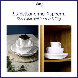 Super-Magnet-Bowl 2er-Set weiß – silwy - 6