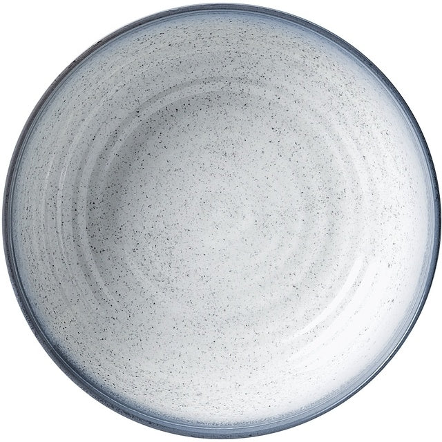 Suppenteller Melamin BRUNNER 21 cm creme blau