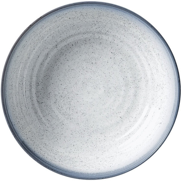 Suppenteller Melamin BRUNNER 21 cm creme blau
