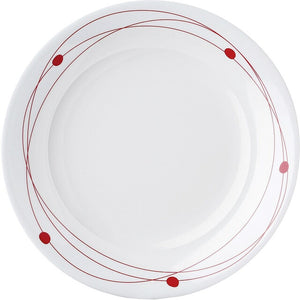 Suppenteller Melamin Brunner Cosmic 21 cm – weiß/rot