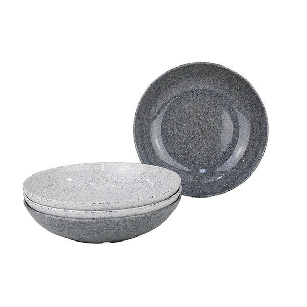 Suppenteller Set Granite 4-tlg. – Melamin grau - 2