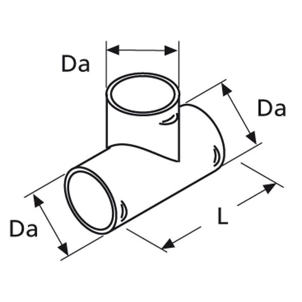 T-Stück 60 mm | Zubehör für Webasto-Heizungen - 2