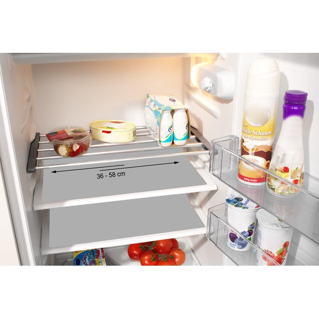 Teleskop-Kühlschrankboden silber – 36–58 cm