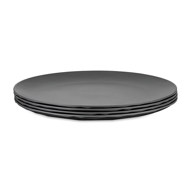 Teller 4er-Set Club Plate 26 cm – nature ash grey