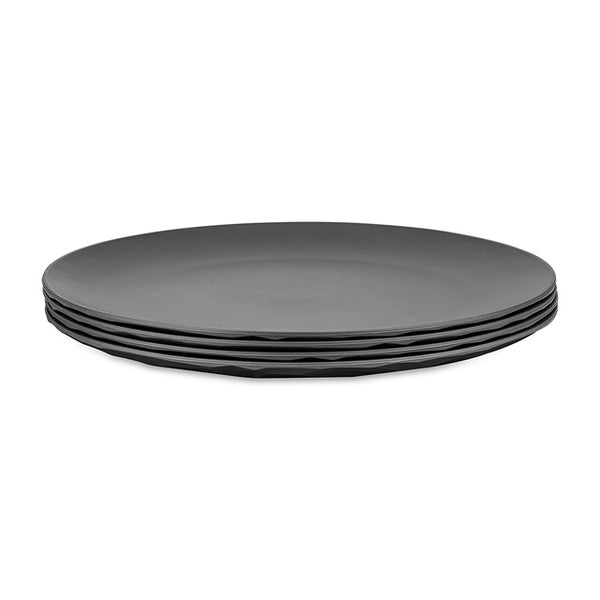 Teller 4er-Set Club Plate 26 cm – nature ash grey