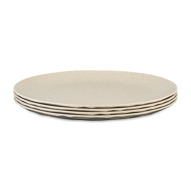 Teller flach 4er-Set nature desert sand – 26 cm