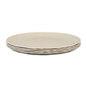 Teller flach 4er-Set nature desert sand – 26 cm