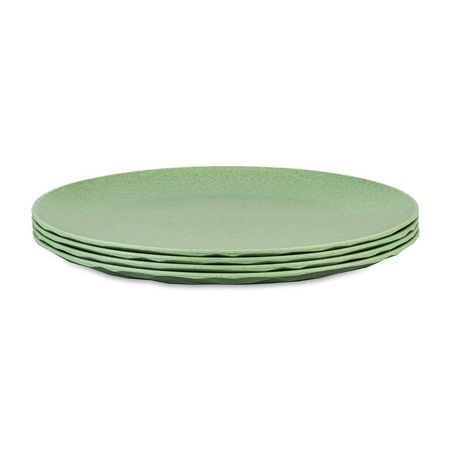Teller flach Club Plate 4er-Set – nature leaf green