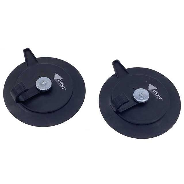 Teller-Magnete 2er Set (je 50 kg) – schwarz